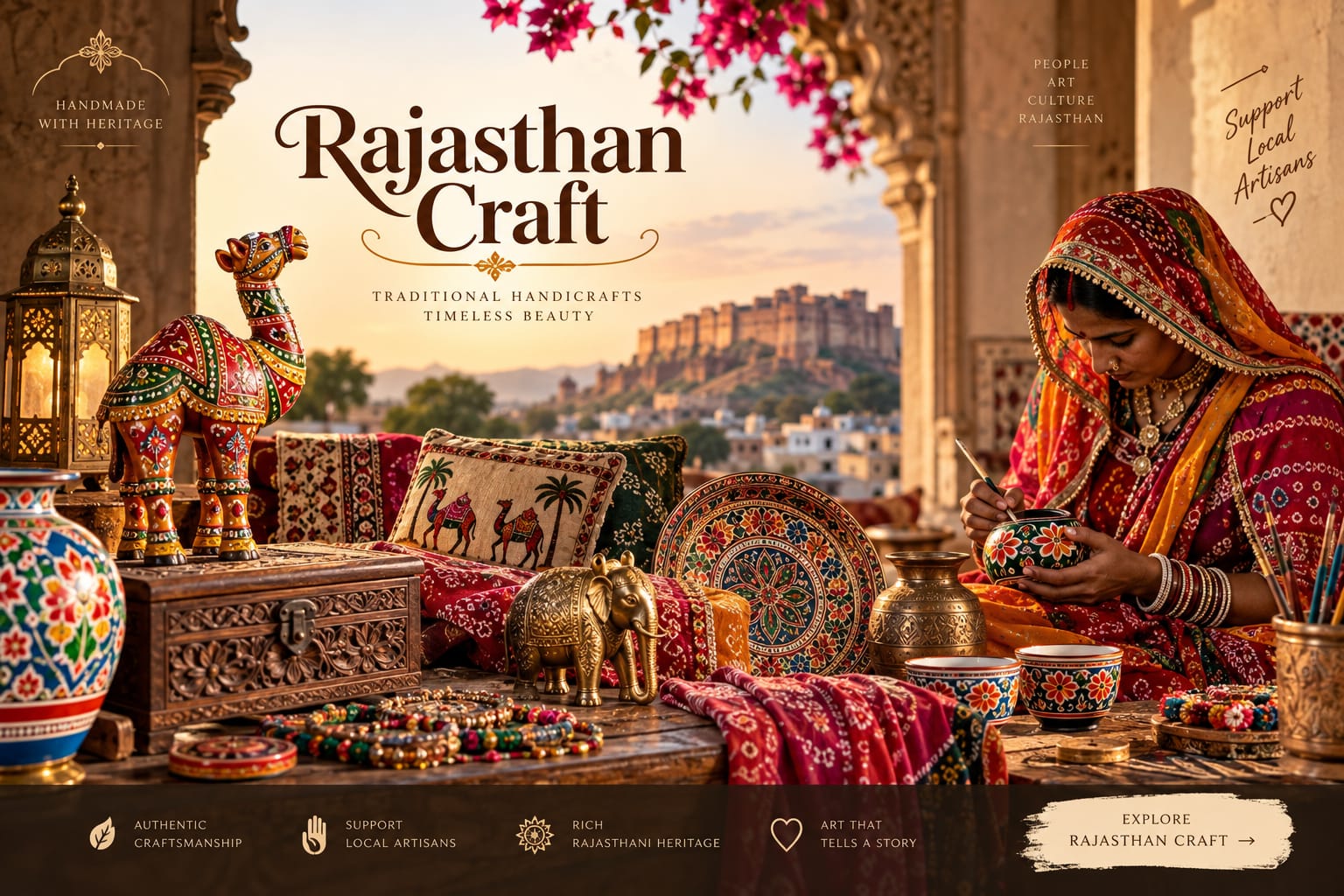 Traditional Lac Crafts and Pottery